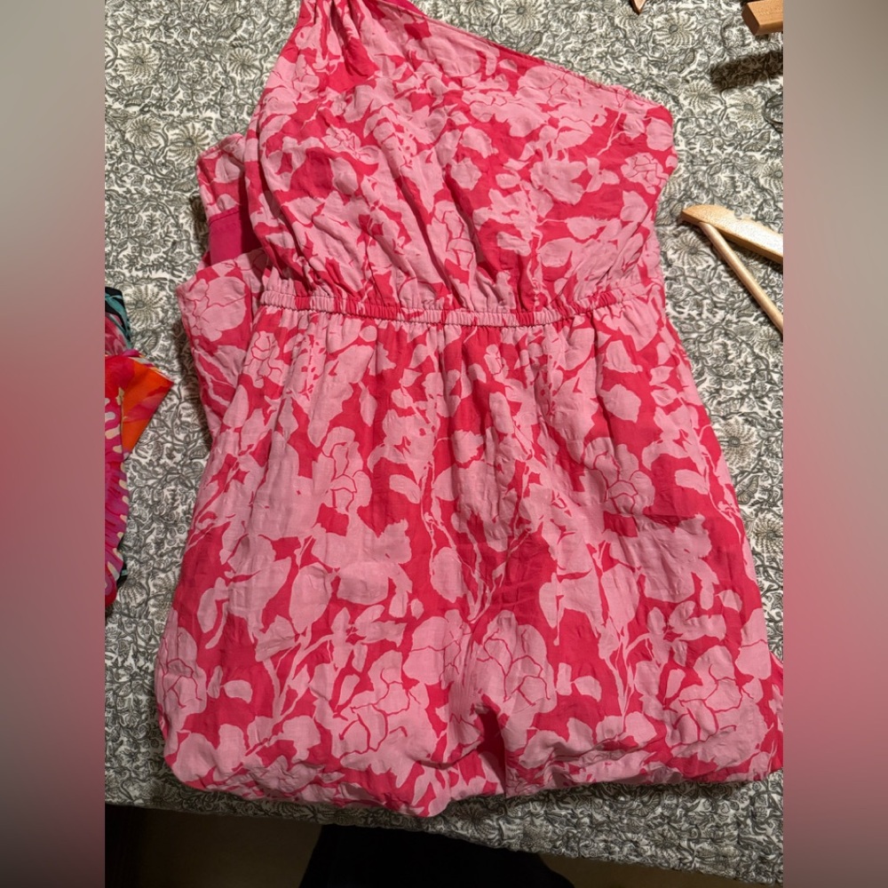 Tuckernuck Vibrant Pink Floral One-Shoulder Dress - Picture 10 of 10